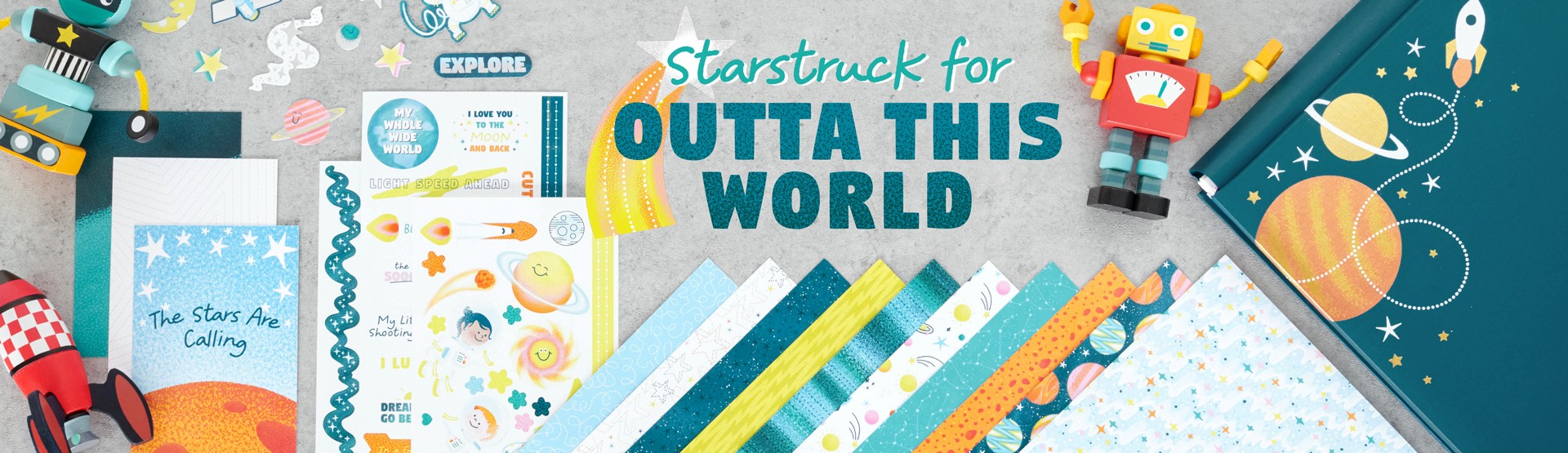 Outer Space Scrapbooking Supplies: Outta This World
