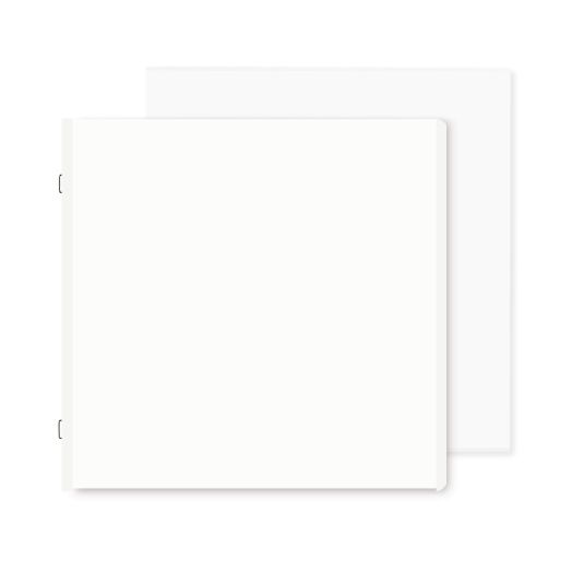 Album A4, cardboard, white, 40 sheets, blank, scrapbooking