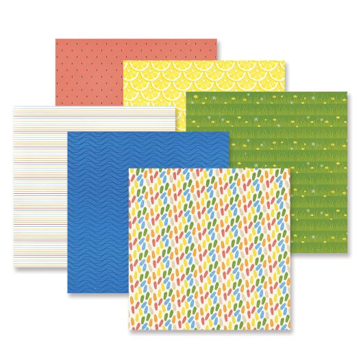 Mix and Match Yellow Scrapbook Paper: Butterscotch