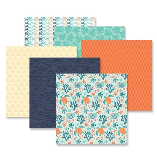 Mix and Match Yellow Scrapbook Paper: Butterscotch