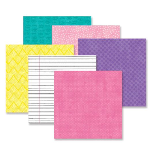 12 sheets/pack material paper popular Barbie pink simple handbook  background paper handmade photo album scrapbook pattern card paper