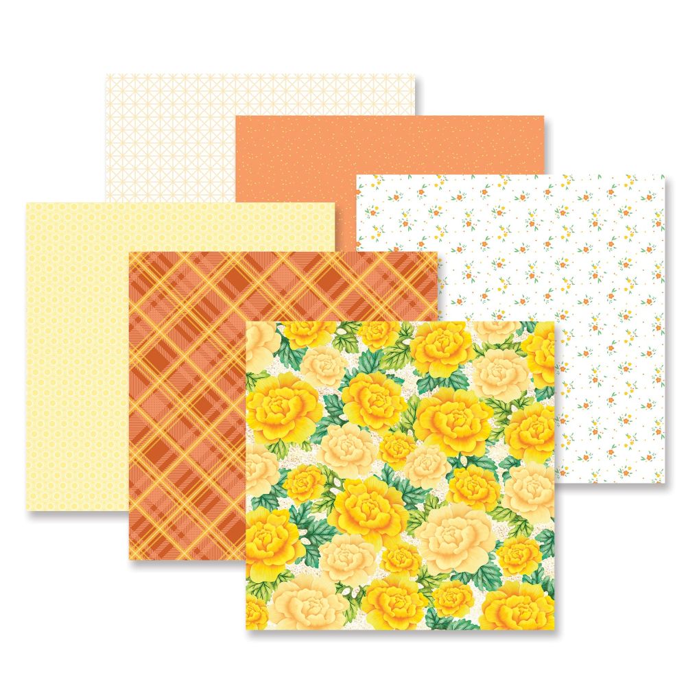 最高級のスーパー Mix and Butterscotch Paper: Scrapbook Yellow Match アルバム・スクラップ