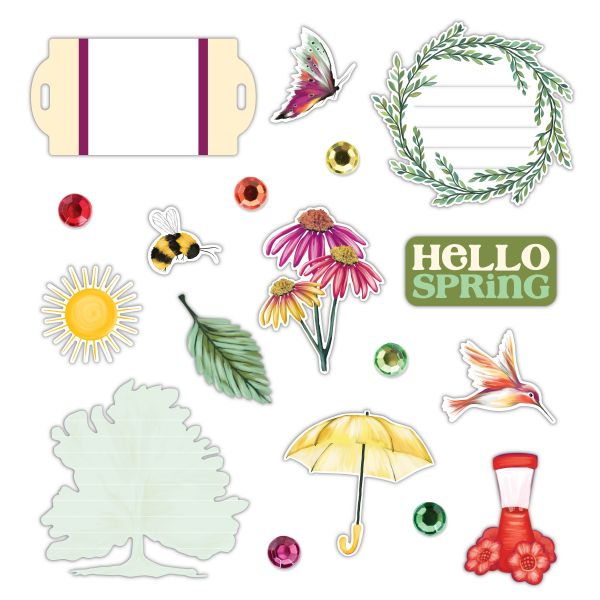 Spring Embellishments For Scrapbooking Painted Garden Creative Memories