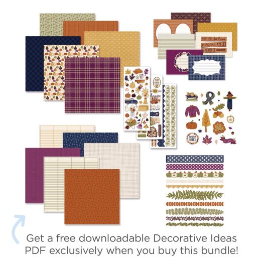 Fall Scrapbooking Kit: It's Fall, Y'all Decorative Bundle a4866