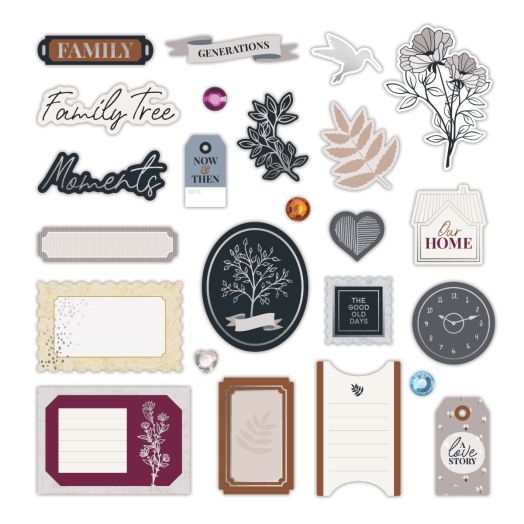Heritage Scrapbook Embellishments: Our Moments 
