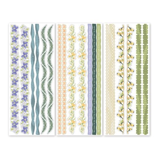 Spring Border Stickers For Scrapbooking: Endless Meadows