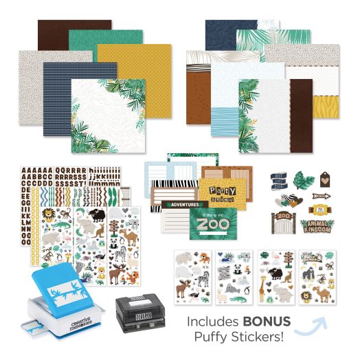 Zoo Themed Scrapbook Kit: What A Zoo, Too! Buy-It-All Bundle