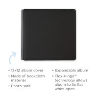 12x12 Ebony Black Scrapbooking Album Cover - Creative Memories