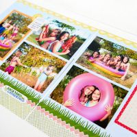 Summer Scrapbooking Paper: Sunrays for Days Texture Papers