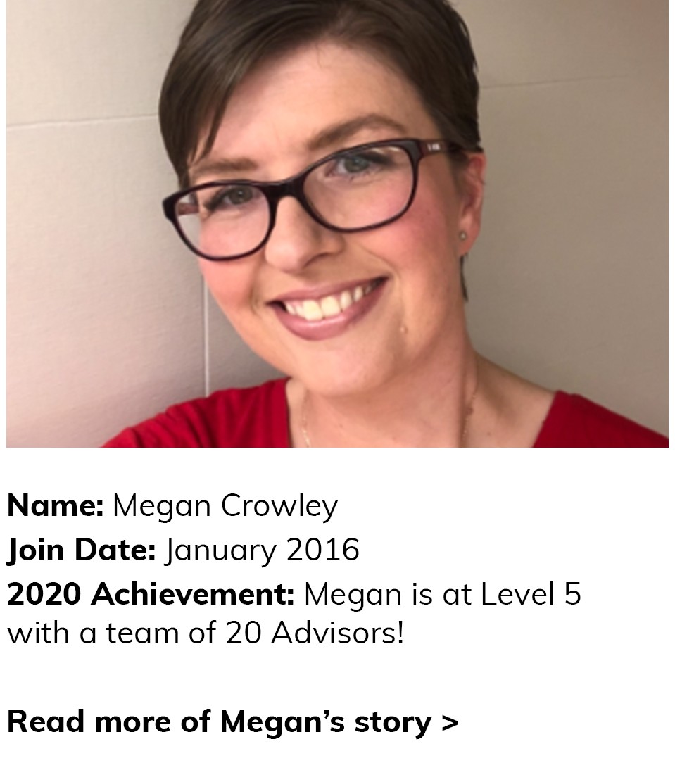 Tania Elliot Join Date: January 2017. 2020 Achievement: Tania is close to Level 5 with a team of 5 Advisors! Click here to read more of Tania's story. 