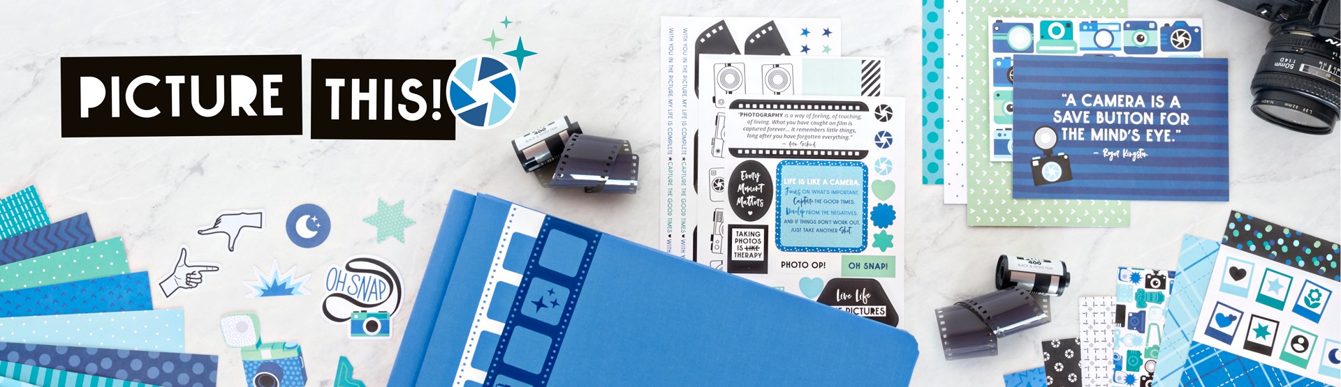 Photo & Camera Themed Scrapbook Supplies: Picture This! Photo & Camera Themed Scrapbook Supplies: Picture This!